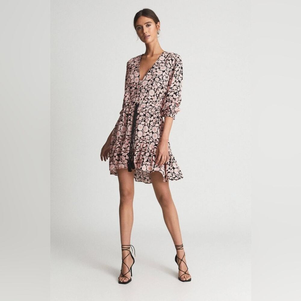 REISS January Floral Print Dress Size US 4